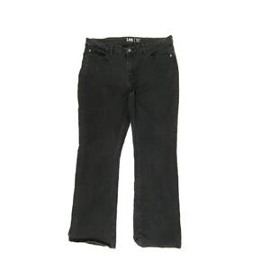 Lee Regular Fit Bootcut Mid Rise Women's size 12P Black Denim jeans‎